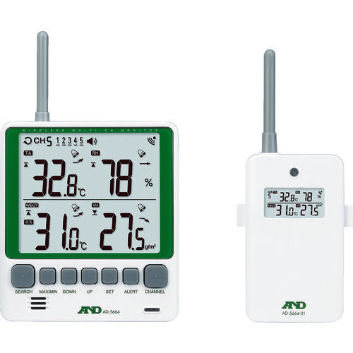 A&D AX-TB250 Multi-channel wireless ambient temperature and humidity meter