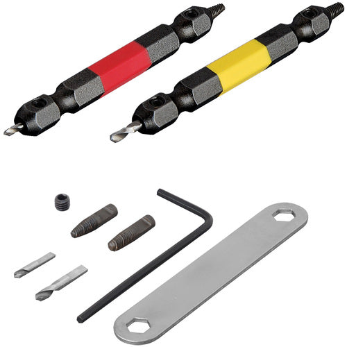 ANEX ANH-S1 Stripped screw removal bit set (2 pieces) For M2.5 to M5 screws
