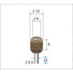 NAKANISHI 48685 Fiber Sander 5 pieces