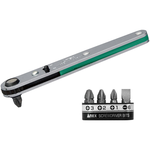 ANEX 425-5B Straight-type offset ratchet screwdriver bit set (5 pieces)