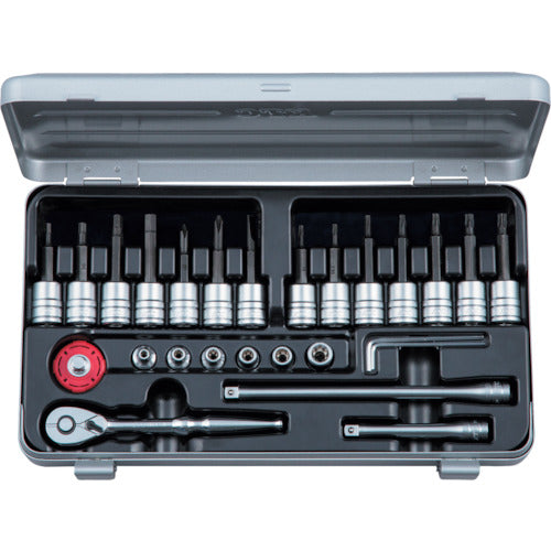 KTC TBT226TH 6.3 sq. T-type Torx/E-type Torx Hexagon Bit Socket Wrench Set