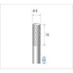 NAKANISHI 21515 Titanium-coated carbide cutter Cylindrical