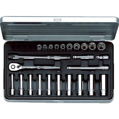 KTC TB2X20 6.3 sq. Socket wrench set (25 pieces) 6.35mm socket drive