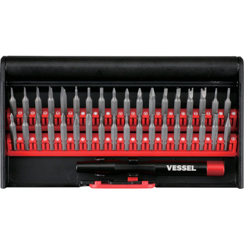 VESSEL 9836 Precision interchangeable screwdriver Set of 36