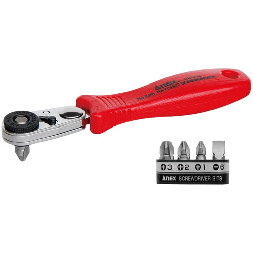 ANEX 525-5B Compact Bit Ratchet 52 Set of 5 bits