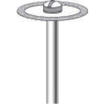NAKANISHI 14042 Electroplated diamond disc φ19×0.18×shaftφ3