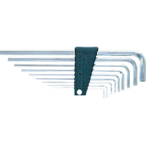 KTC HLD1509 High-grade L-shaped long hex wrench set [9-piece set]