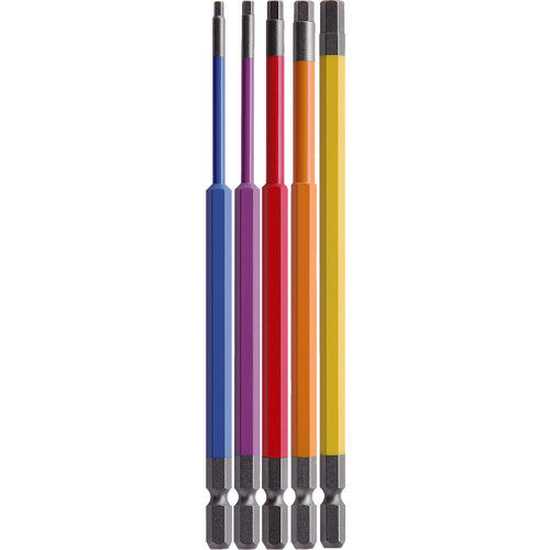 ANEX ACHX5-150L Hex wrench color bit Set of 5