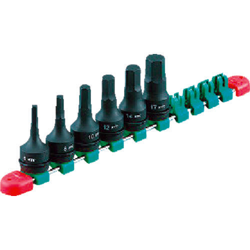 KTC TBTP406P 12.7 sq. Impact Wrench Hexagon Wrench Set [6-piece set]
