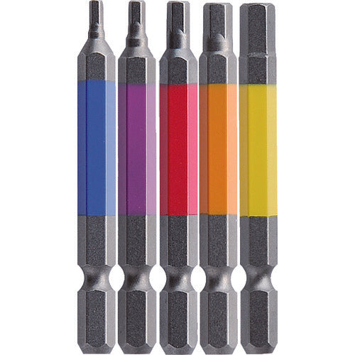 ANEX ACHX5-65L Hex wrench color bit Set of 5