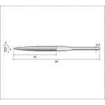 NAKANISHI 62313 Diamond file Half-round shape