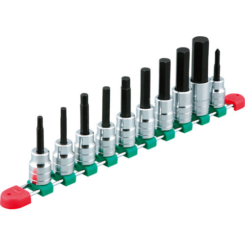KTC TBT410H 12.7 sq. Hexagon Bit Socket Set [10-piece set]