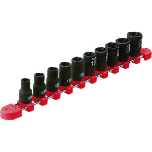 KTC TB3TW10 9.5 sq. Twist Socket Set [10-piece set]
