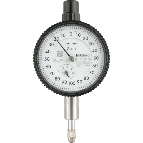 MITUTOYO 1013A-10 Small dial gauge (with lug and back cover)