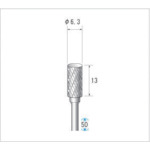 NAKANISHI 24709 Carbide cutter for reverse rotation Cylindrical