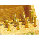 NAKANISHI 28115 Titanium-coated carbide cutter set 8 pieces