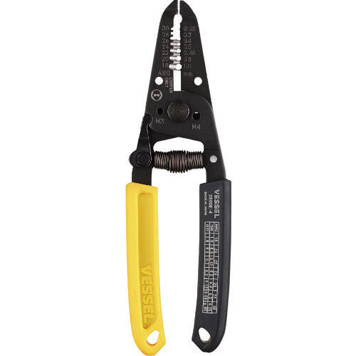 VESSEL 0.35 Wire stripper with screw cutter