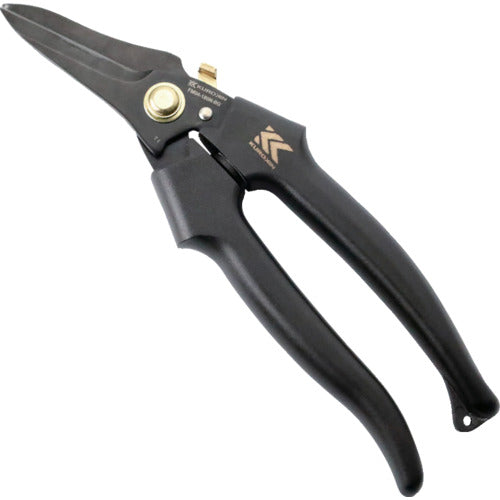 FUJIYA FM04-180NL-BG Electrician's straight scissors with lock (black and gold)