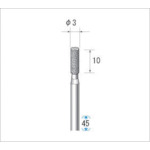NAKANISHI 12805 Craft Diamond Bur 3 pieces
