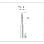 NAKANISHI 24502 Carbide cutter Tapered rounded tip