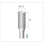NAKANISHI 21516 Titanium-coated carbide cutter Cylindrical