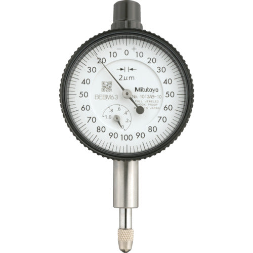MITUTOYO 1013AB-10 Small dial gauge (flat back cover type)