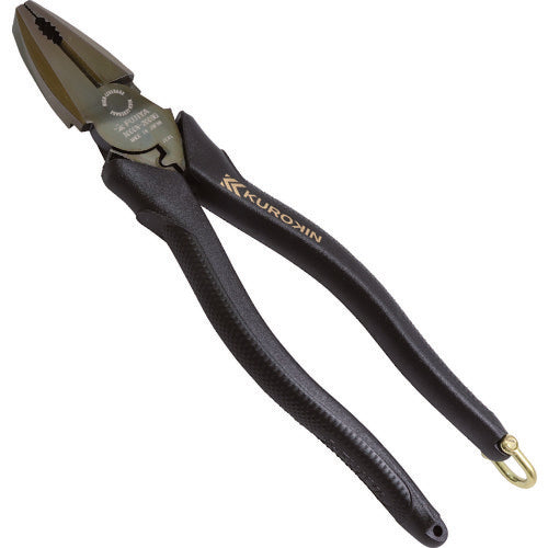 FUJIYA 3000N-200BG Offset Power Pliers (Black & Gold) 200mm