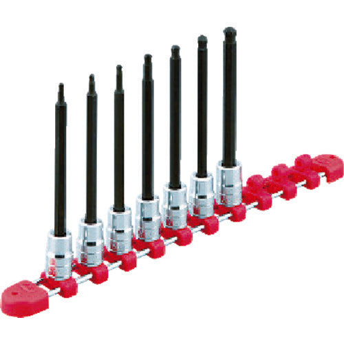 KTC TBT3L07BPBH 9.5 sq. Long Ball Point Hexagon Bit Socket Set (7 pieces)
