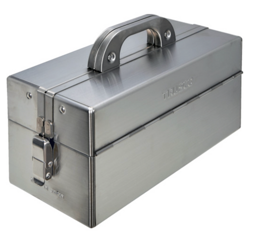 TRUSCO SU3D-370 Stainless Steel Double-Opening Tool Box