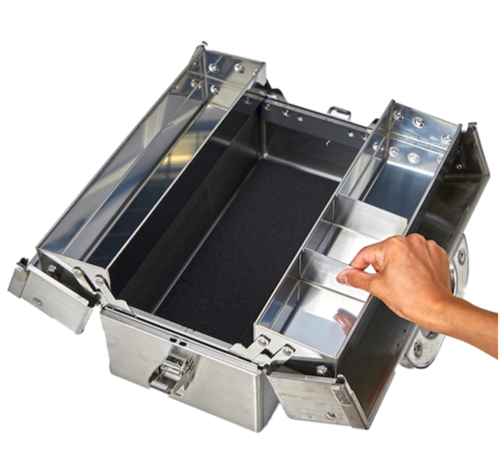 TRUSCO SU3D-370 Stainless Steel Double-Opening Tool Box