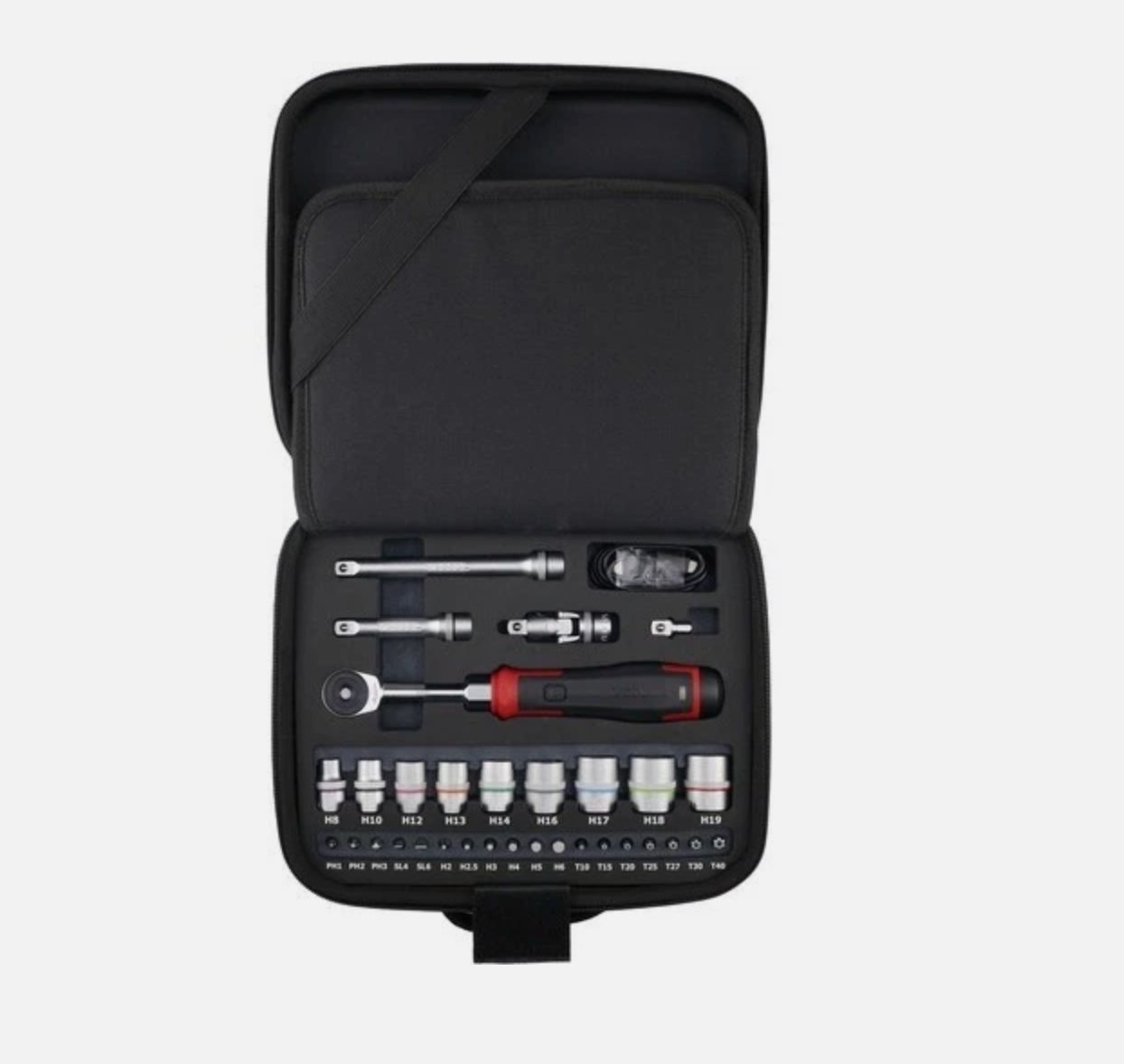 VESSEL 400ER3-1M Cordless Electric Slim Ratchet Wrench Set 31 Socket Bits