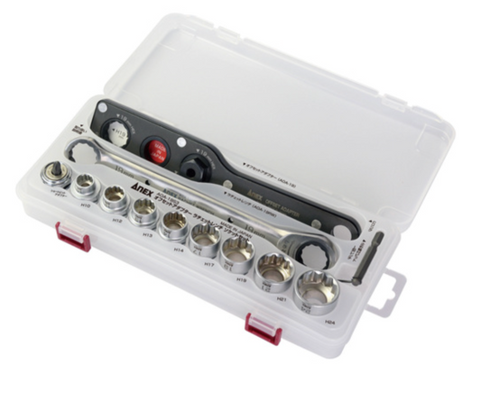 ANNEX Professional Offset Adapter & Ratchet Wrench Socket Set 19mm – AOA-19S3