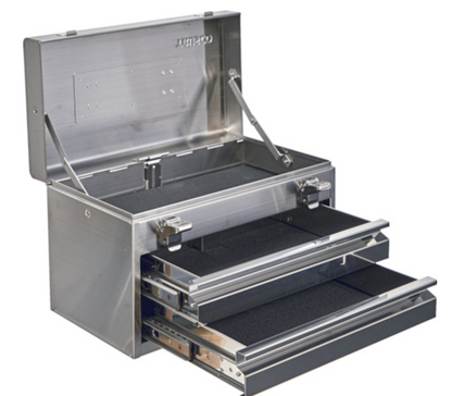 TRUSCO Stainless Steel Tool Chest – 2-Drawer (W395×D220×H250mm)3